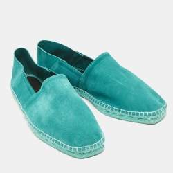 Tom Ford Blue Suede Barnes Slip On Espadrille Size 45