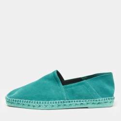 Tom Ford Blue Suede Barnes Slip On Espadrille Size 45