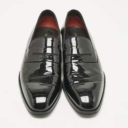 Tom Ford Black Patent Leather Slip On Loafers Size 41.5