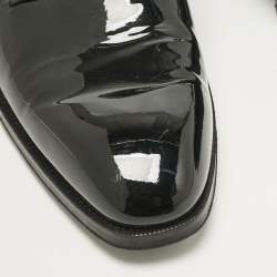 Tom Ford Black Patent Leather Slip On Loafers Size 41.5