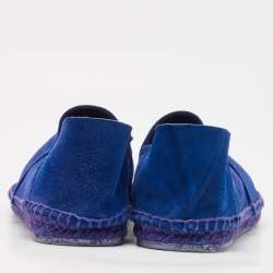 Tom Ford Navy Blue Suede Barnes Espadrilles Size 45