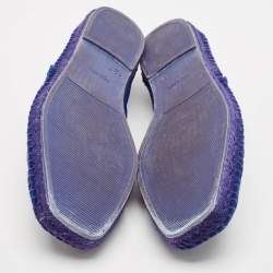 Tom Ford Navy Blue Suede Barnes Espadrilles Size 45