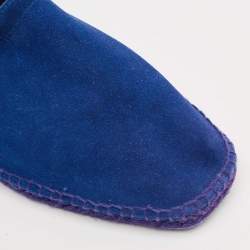 Tom Ford Navy Blue Suede Barnes Espadrilles Size 45