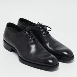 Tom Ford Black Leather Lace Up Oxfords Size 41.5 
