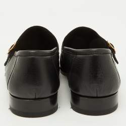 Tom Ford Black Leather Dover Slip On Loafers Size 40