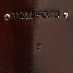 Tom Ford Black Leather Dover Slip On Loafers Size 40