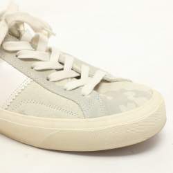 Tom Ford Grey Cammo Suede Cambridge Lace Up Sneakers Size 43