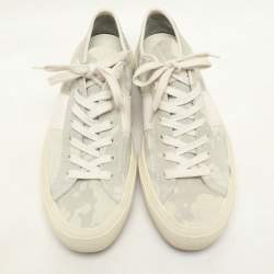 Tom Ford Grey Cammo Suede Cambridge Lace Up Sneakers Size 43