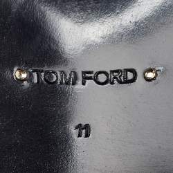 Pre Owned Tom Ford Black Leather Buckle Oxfords Size 44