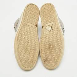 Tom Ford Grey Suede Russell High Top Sneakers Size 45