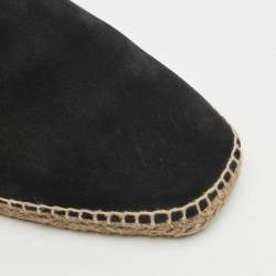 Tom Ford Black Suede Espadrille Flat Mules Size 44