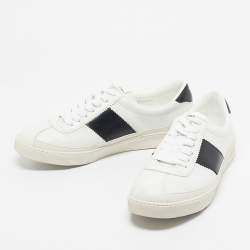 Pre Owned Tom Ford White Leather Warwick Lace Up Sneakers Size 43.5