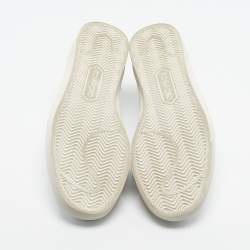 Pre Owned Tom Ford White Leather Warwick Lace Up Sneakers Size 43.5