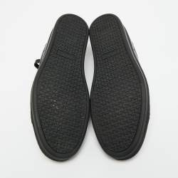 Pre Owned Tom Ford Black Perforated Leather Warwick Sneakers Size 43