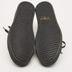 مملوكة مسبقًا حذاء رياضي توم فورد منخفض من أعلى وارويك جلد أسود مقاس 44