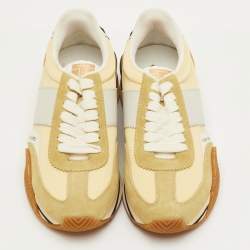 مملوكة مسبقًا حذاء رياضي توم فورد جيمس منخفض من أعلى قماش وزخرفة متعددة الألوان مقاس 42