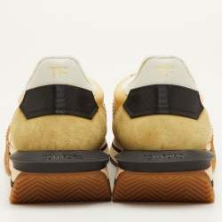 مملوكة مسبقًا حذاء رياضي توم فورد جيمس منخفض من أعلى قماش وزخرفة متعددة الألوان مقاس 42