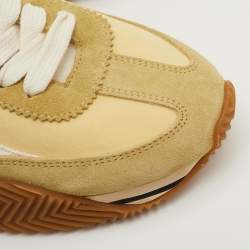 مملوكة مسبقًا  حذاء رياضي توم فورد جيمس منخفض من أعلى قماش وزخرفة متعددة الألوان مقاس 42