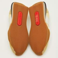 مملوكة مسبقًا حذاء رياضي توم فورد جيمس منخفض من أعلى قماش وزخرفة متعددة الألوان مقاس 42