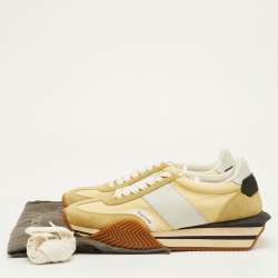 مملوكة مسبقًا حذاء رياضي توم فورد جيمس منخفض من أعلى قماش وزخرفة متعددة الألوان مقاس 42