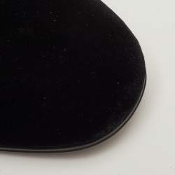 Pre Owned Tom Ford Size 42 Black Velvet Tassel Smoking Slippers