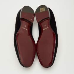 Pre Owned Tom Ford Size 42 Black Velvet Tassel Smoking Slippers