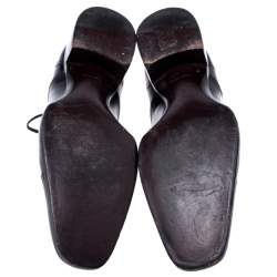 Tom Ford Black Leather Lace Up Oxfords Size 45