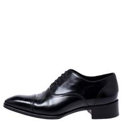 Tom Ford Black Leather Lace Up Oxfords Size 45