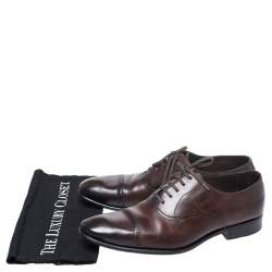 Tom Ford Brown Leather Charles Oxfords Size 44.5