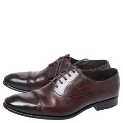 Tom Ford Brown Leather Charles Oxfords Size 44.5