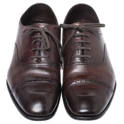 Tom Ford Brown Leather Charles Oxfords Size 44.5