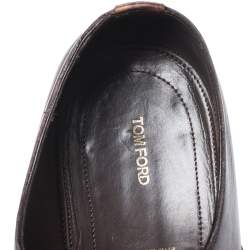 Tom Ford Brown Leather Charles Oxfords Size 44.5