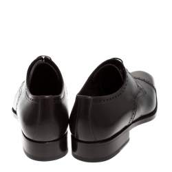 Tom Ford Dark Brown Brogue Leather Edgar Oxford Size 44.5