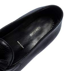 Pre Owned Tom Ford Black Leather Tassel Detail Loafers Size 44.5