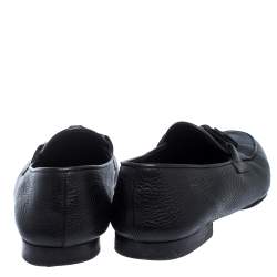 Pre Owned Tom Ford Black Leather Tassel Detail Loafers Size 44.5