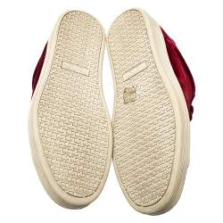 Tom Ford Red Velvet Russell Low Top Sneakers Size 44