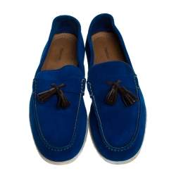 Tom Ford Blue Suede Tassel Detail Loafers Size 43 Tom Ford | TLC