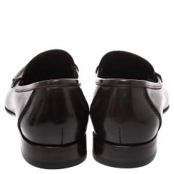 Pre Owned Tom Ford Brown Leather Loafers Size 42.5