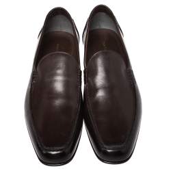 Pre Owned Tom Ford Brown Leather Loafers Size 42.5