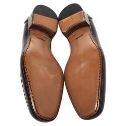 Pre Owned Tom Ford Brown Leather Loafers Size 42.5