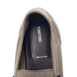 Tom Ford Two Tone Suede Leather Twist Band Elkan Loafer Size 41