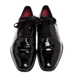 Pre Owned Tom Ford Black Patent Elkan Evening Lace Up Oxfords Size 44