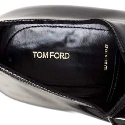 Pre Owned Tom Ford Black Patent Elkan Evening Lace Up Oxfords Size 44