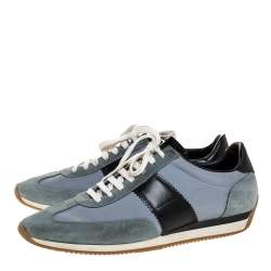 Tom Ford Tricolor Canvas And Suede Orford Sneakers Size 45