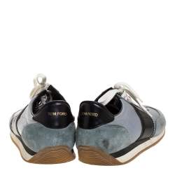 Tom Ford Tricolor Canvas And Suede Orford Sneakers Size 45