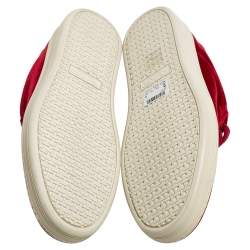 Tom Ford Red Velvet Russell Low Top Sneakers Size 42