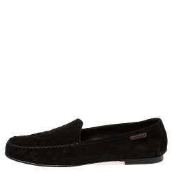 Pre Owned Tom Ford Black Suede Loafers Size 43.5