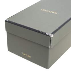 Tom Ford Black Leather Flat Slides Size 40