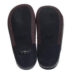 Tom Ford Black Leather Flat Slides Size 40