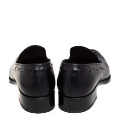  Tom Ford Black Patent Leather Tassel Detail Loafers Size 40